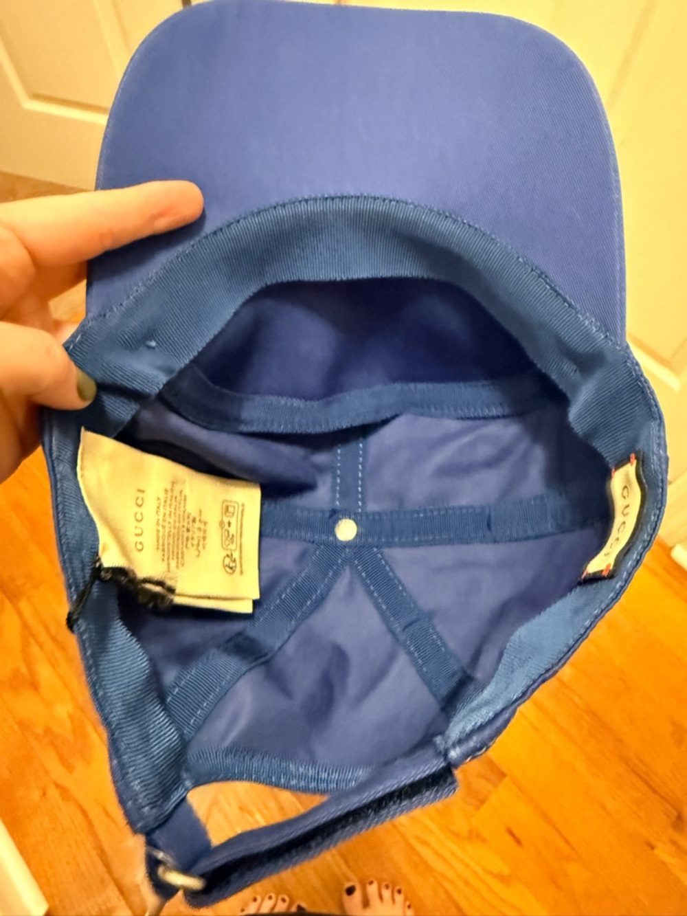 *Authentic* Gucci - College Royal Blue Cap - size Small - NWT, dust bag & COA - Picture 4 of 11